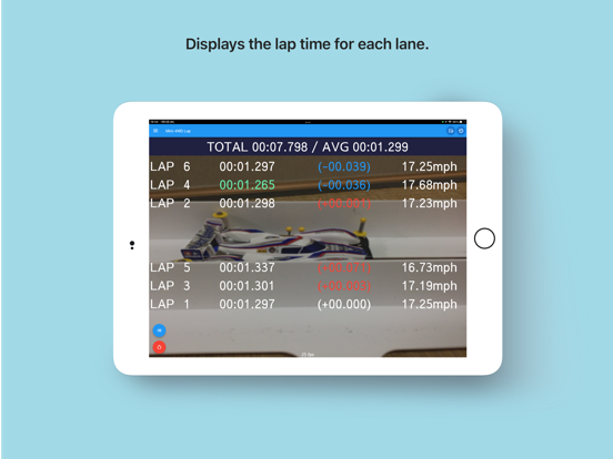 Mini4WD-LapTimer iPad screenshot 1 - Entertainment app