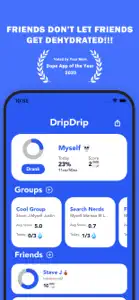 DripDrip - Social Hydration screenshot #1 for iPhone