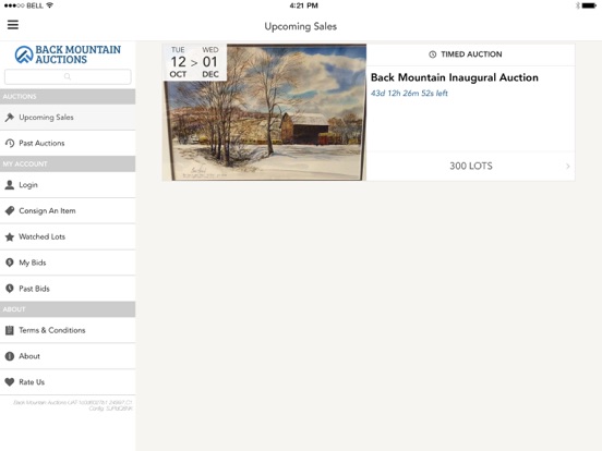 Screenshot #4 pour Back Mountain Auctions