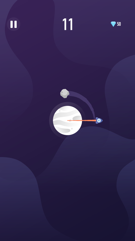 #2. Asteroid Orbit: Swipe to move (iOS) Podle: Sameh Aly