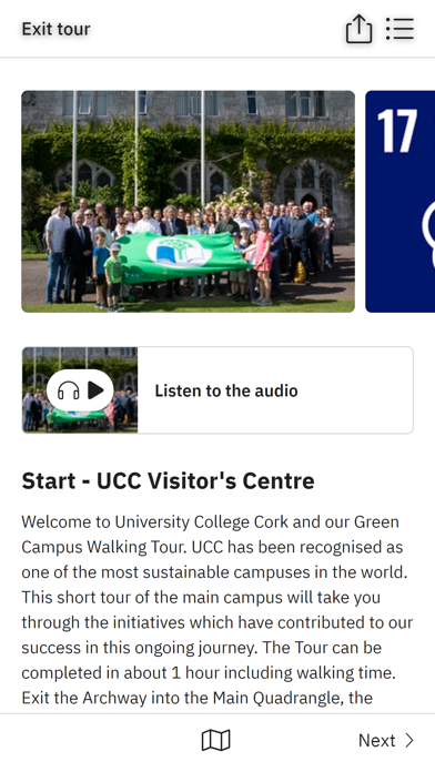 UCC Green Campus Tours Screenshot