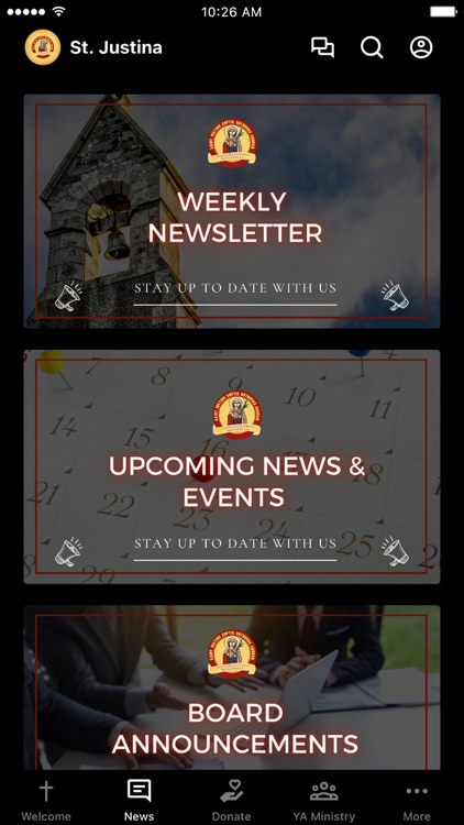 St. Justina's Church App