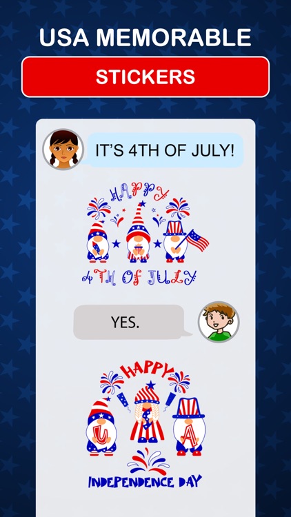 USA Memorial Stickers