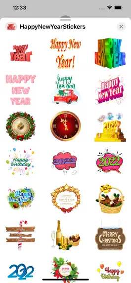 Game screenshot Happy New Year - Cool Stickers apk