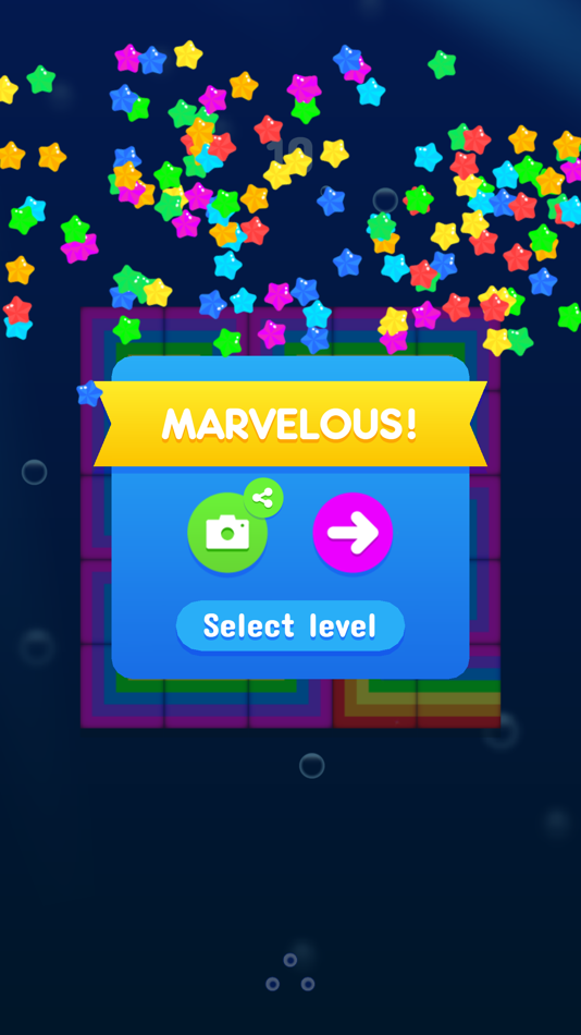 #2. Fill the Rainbow - Puzzle game (iOS) Podle: Viviana Baeza