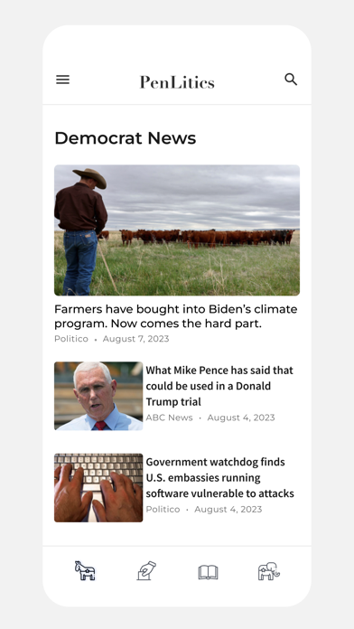 PenLitics iPhone screenshot 3 - News app