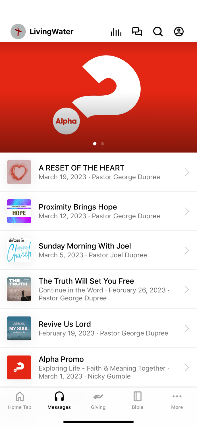 Living Water App