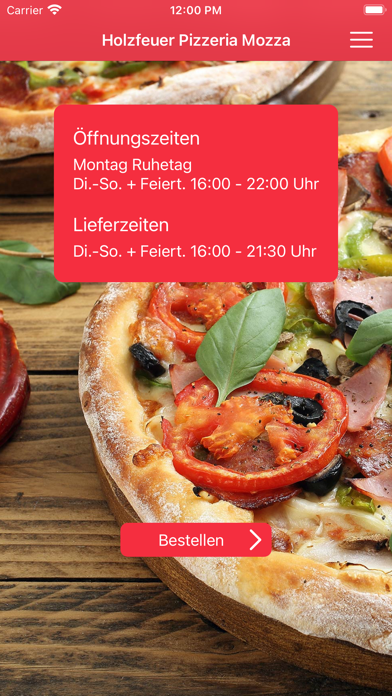 Holzfeuer Pizzeria Mozza Screenshot