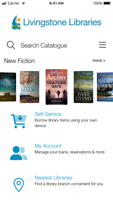 Screenshot 1 of Livingstone Shire Library App