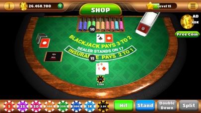 Mega Blackjack - 3D Casino Screenshot