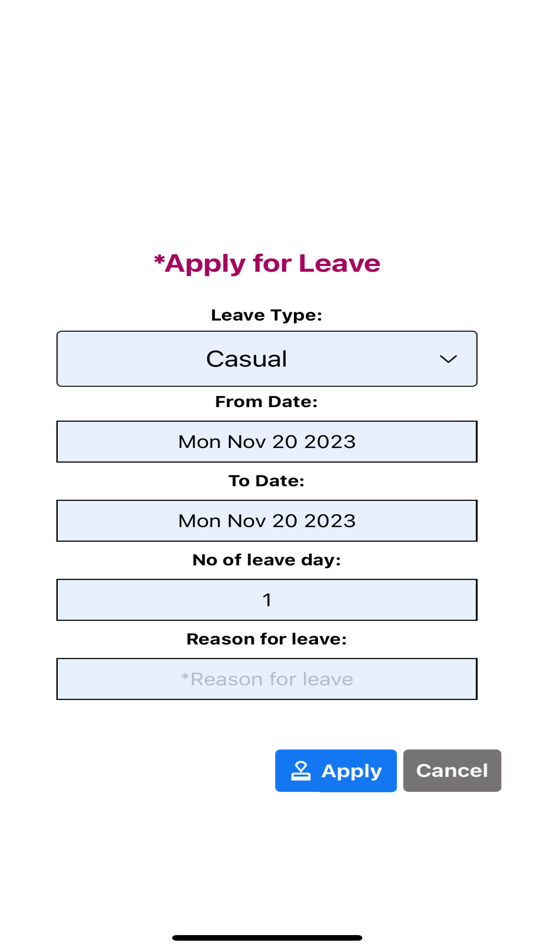 #4. LGED Attendance (iOS) Ved: The Messenger