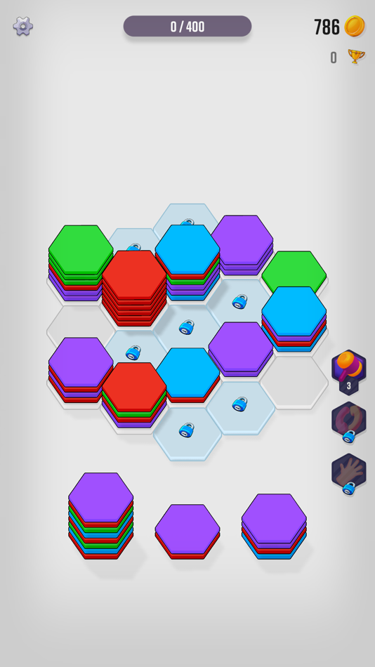 #2. Sixagon Sort (iOS) 由: Cagatay Kemal Tok