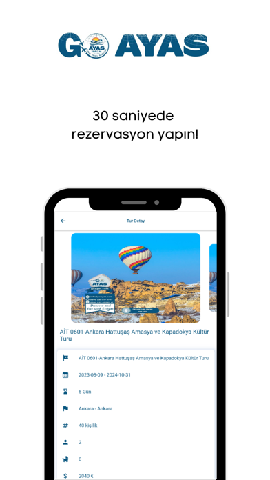 GoAyas Travel Screenshot