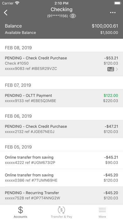 USI Federal Credit Union Screenshot