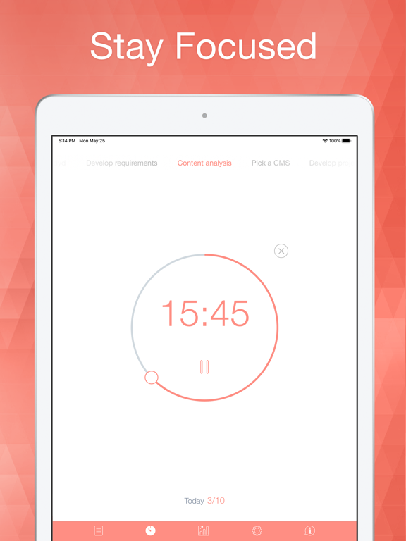 Screenshot #1 for Be Focused Pro - Focus Timer