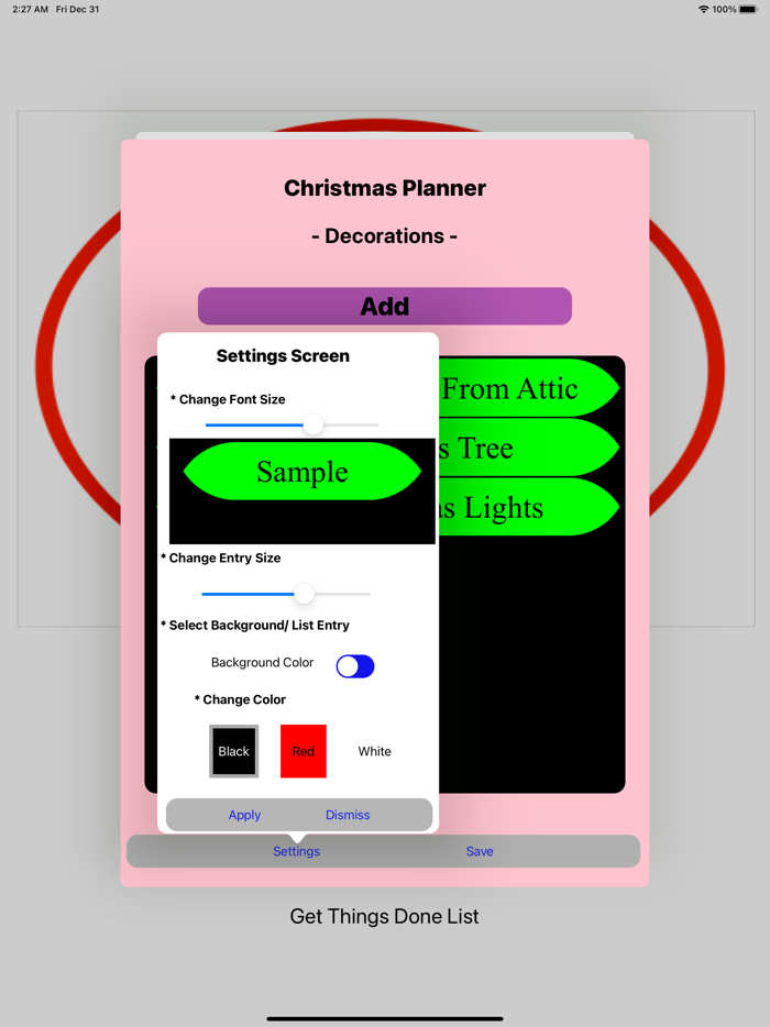 MightyTick Christmas Planner