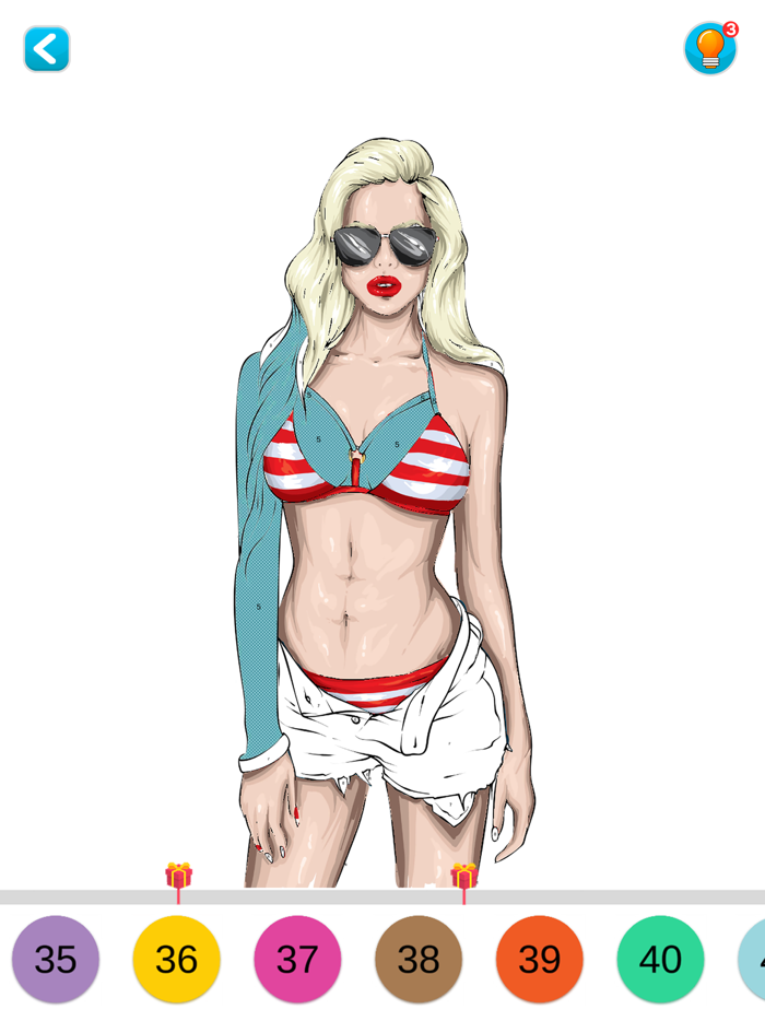 America Tattoo Color by Number