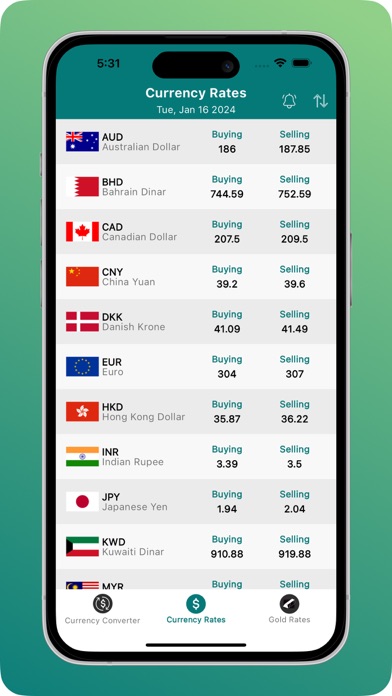 Currency Rates And Converter Screenshot