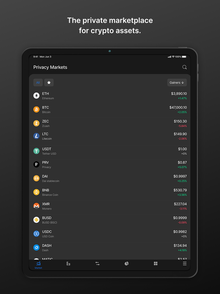 Incognito crypto wallet