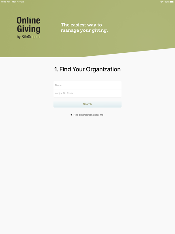 Screenshot #4 pour SiteOrganic Online Giving