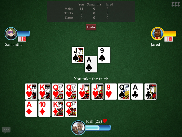 Cutthroat Pinochle Online