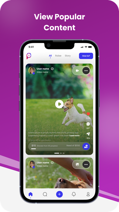 PloomSocial: Fundraising Screenshot