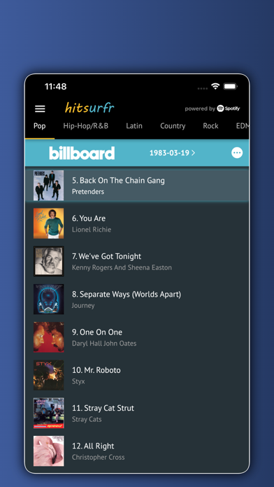 Hitsurfr Screenshot