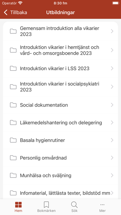 Vård och omsorg i Falu kommun Screenshot