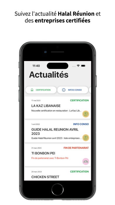 Halal Réunion Screenshot