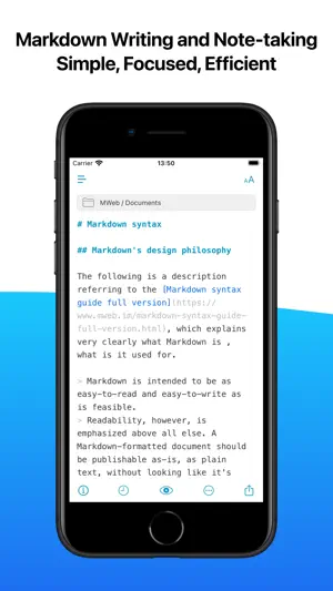MWeb - Markdown Writing, Notes screenshot 1