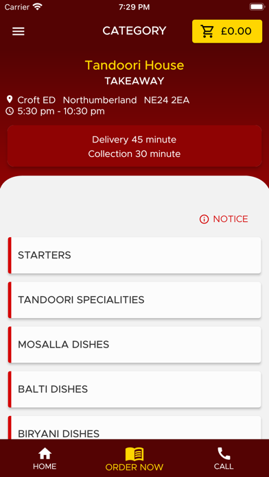Tandoori House Screenshot