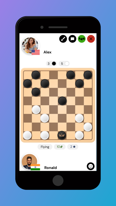 Checkers - Online Board Game screenshot 2