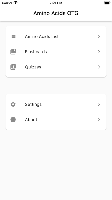 Amino Acids OTG Screenshot