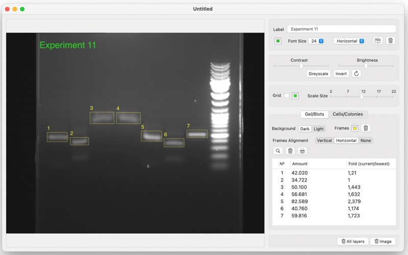 BioLabImage app screenshot