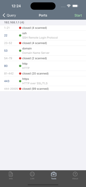 ‎Network Analyzer Capture d'écran