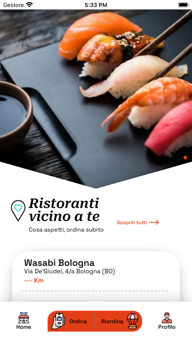 Wasabi Restaurant Screenshot