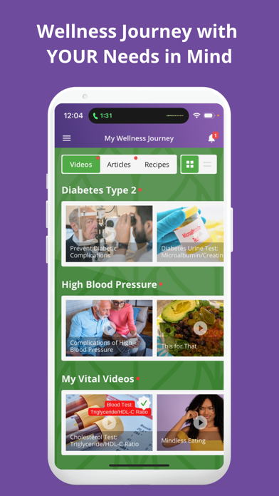 VitalOp Wellness Screenshot