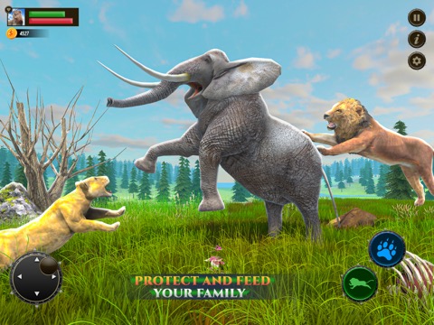 サファリ ライオン シミュレーター ゲーム 3Dのおすすめ画像2
