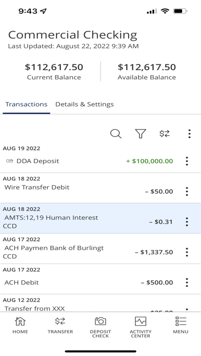 Bank of Burlington Mobile Screenshot