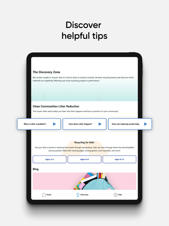 Recycle Coach iPad screenshot 4 - Reference app