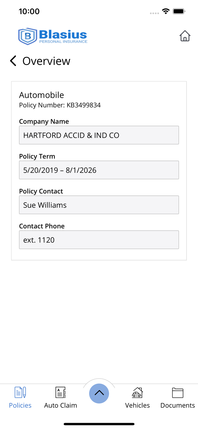 Blasius Personal Ins Online