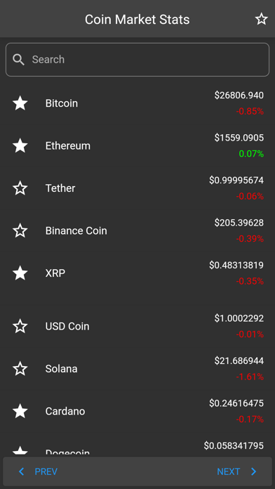 Screenshot #1 pour Coin Market Stats
