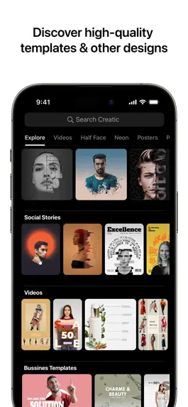 Game screenshot Creatic: Graphic Design Editor apk