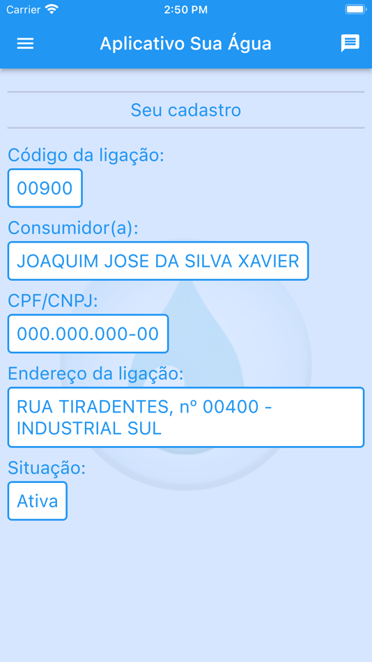 #2. Sua Água (iOS) 由: SANEGRAPH SERVICOS DE INFORMATICA SS LTDA