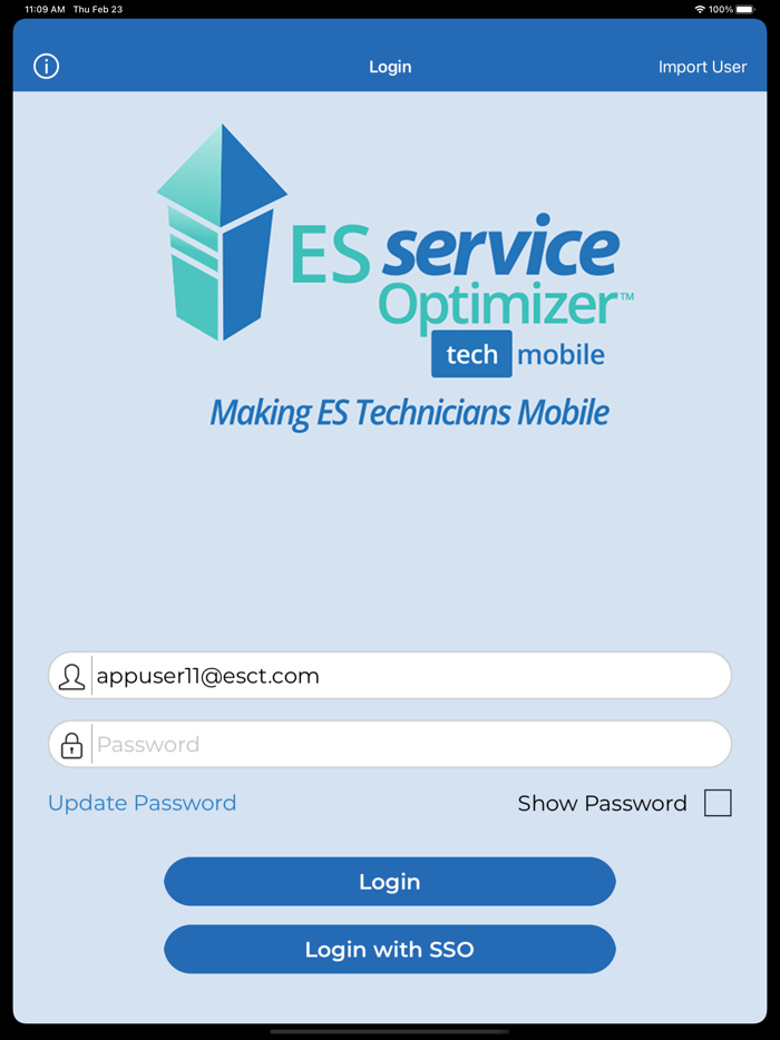 ES Service Optimizer Mobile