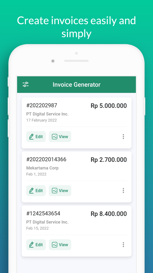 #3. Simple Invoice Generator (iOS) 由: PT. PEMROGRAM KODE INDONESIA