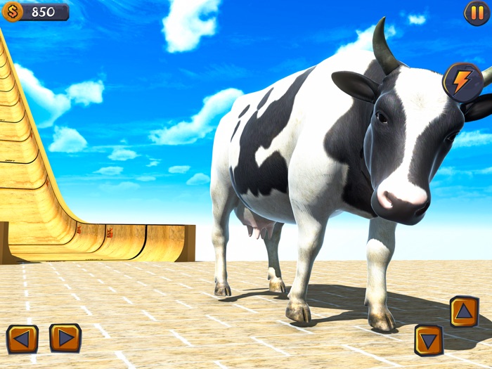 Epic Cow Parkour Sim Ramp Run