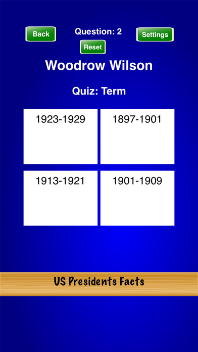 US Presidents Facts Screenshot