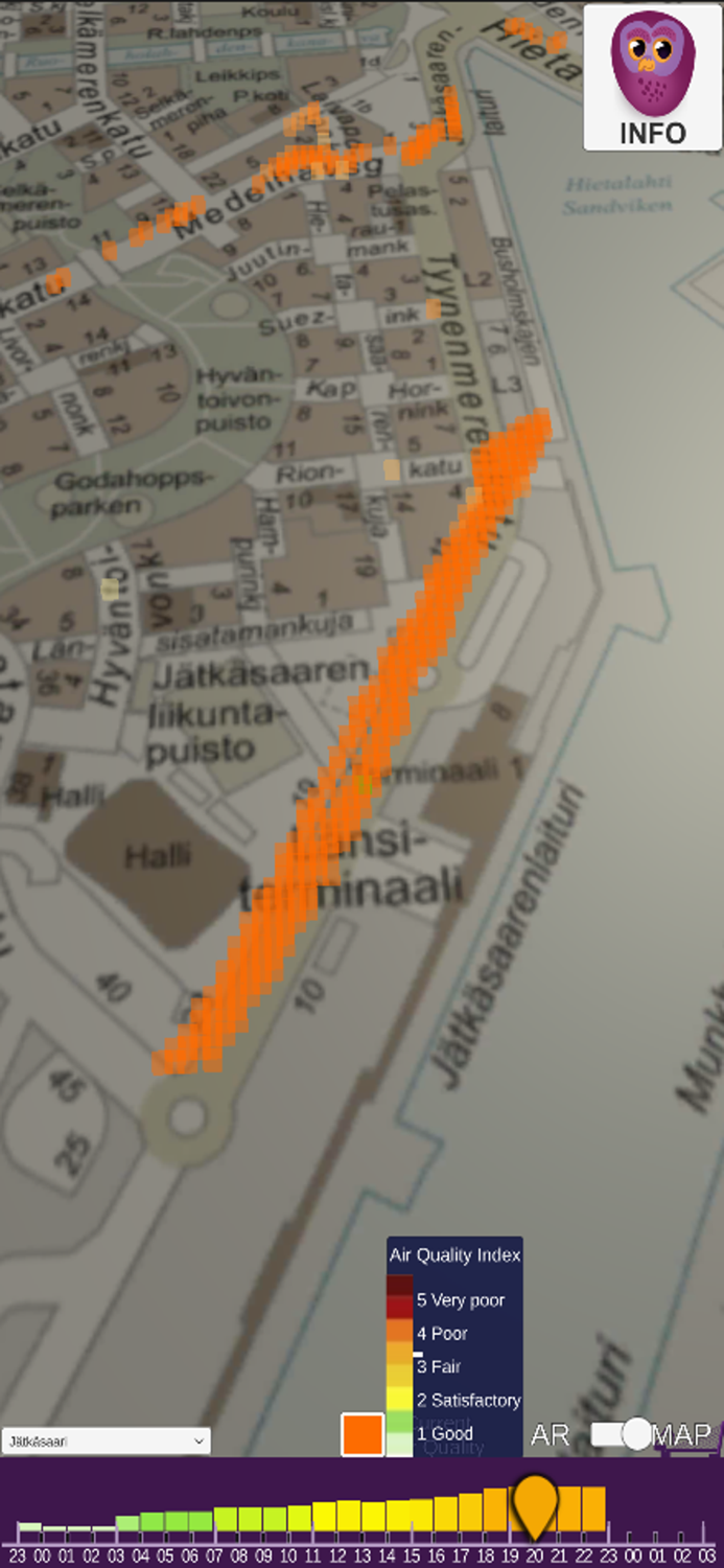 Helsinki Air Quality AR