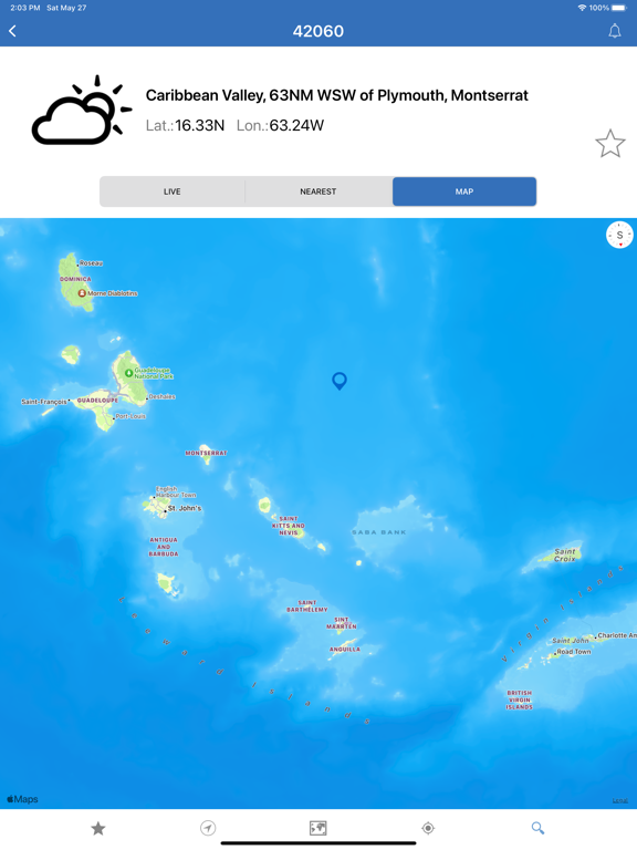 Screenshot #6 pour NOAA Buoys Marine Weather PRO